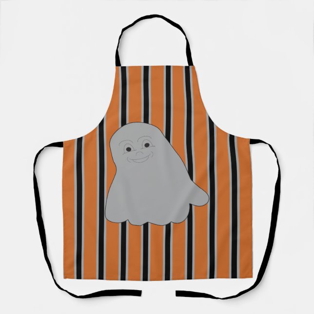 Fun and Fancy Halloween Ghosts Apron (Front)