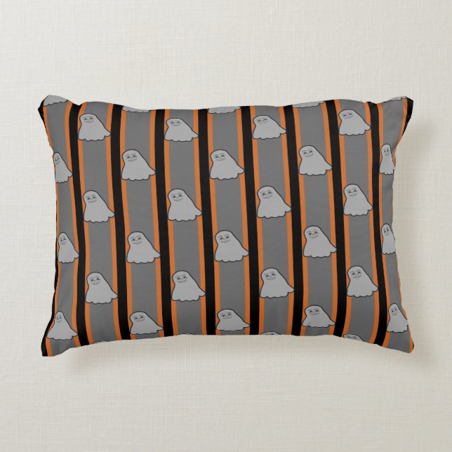 Fun and Fancy Halloween Ghosts Decorative Cushion (Front)