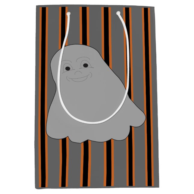 Fun and Fancy Halloween Ghosts Medium Gift Bag (Front)