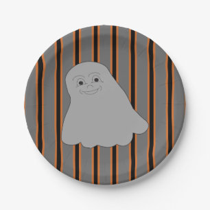 Fun and Fancy Halloween Ghosts Paper Plate