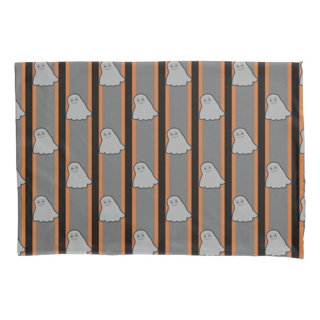 Fun and Fancy Halloween Ghosts Pillowcase (Front)