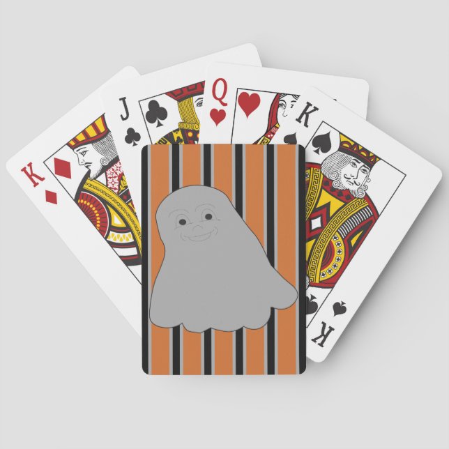 Fun and Fancy Halloween Ghosts Playing Cards (Back)