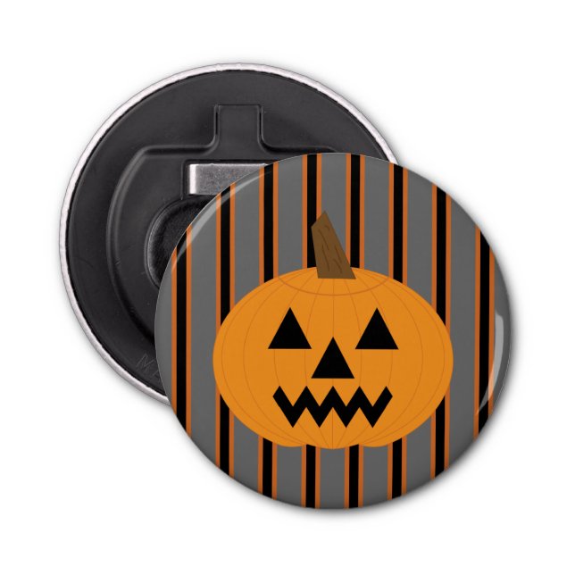 Fun and Fancy Halloween Pumpkins Bottle Opener (Front)