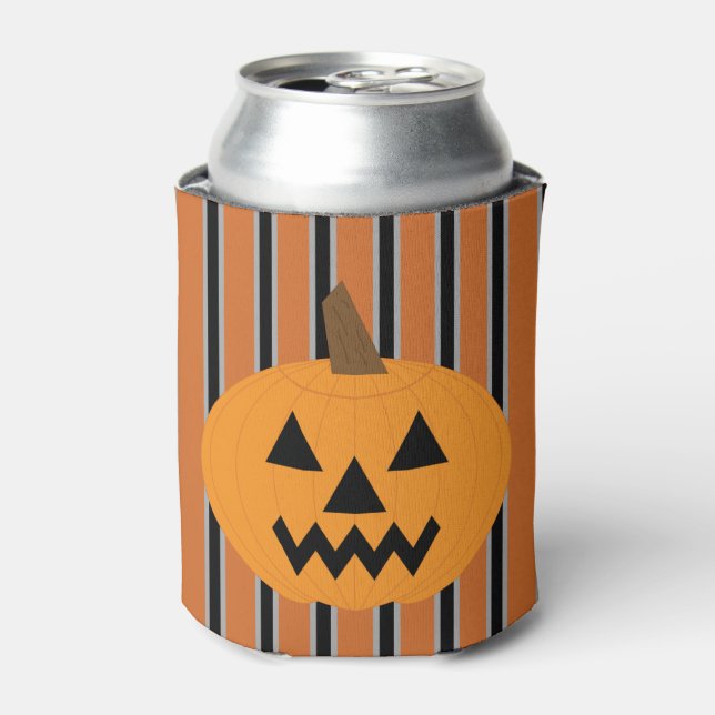 Fun and Fancy Halloween Pumpkins Can Cooler (Can Front)