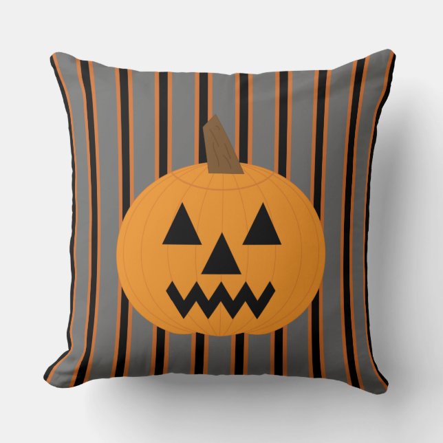 Fun and Fancy Halloween Pumpkins Cushion (Front)