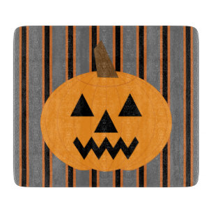 Fun and Fancy Halloween Pumpkins Cutting Board