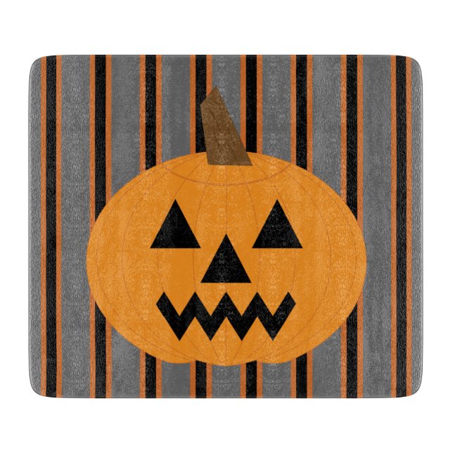 Fun and Fancy Halloween Pumpkins Cutting Board (Front)