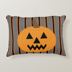 Fun and Fancy Halloween Pumpkins Decorative Cushion