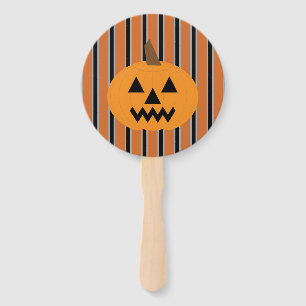 Fun and Fancy Halloween Pumpkins Hand Fan