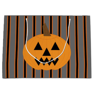 Fun and Fancy Halloween Pumpkins Large Gift Bag