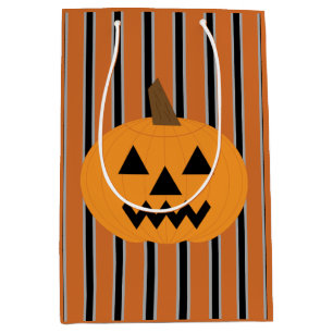 Fun and Fancy Halloween Pumpkins Medium Gift Bag