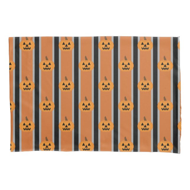Fun and Fancy Halloween Pumpkins Pillowcase (Front)