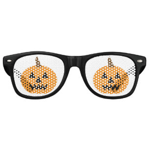 Fun and Fancy Halloween Pumpkins Retro Sunglasses