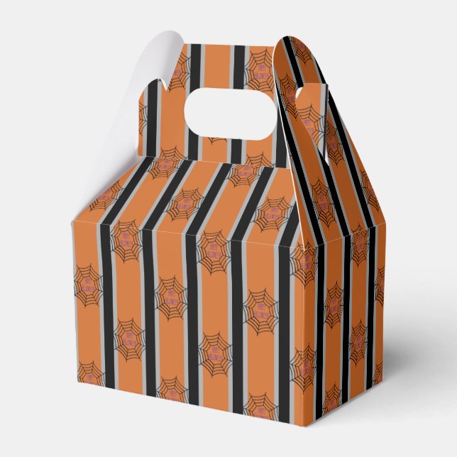 Fun and Fancy Halloween Spider Webs Favour Box (Front Side)