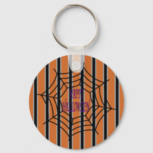 Fun and Fancy Halloween Spider Webs Key Ring