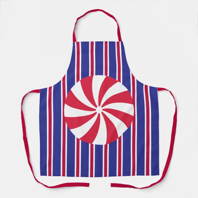 Fun and Fancy Peppermint Candy Apron (Front)