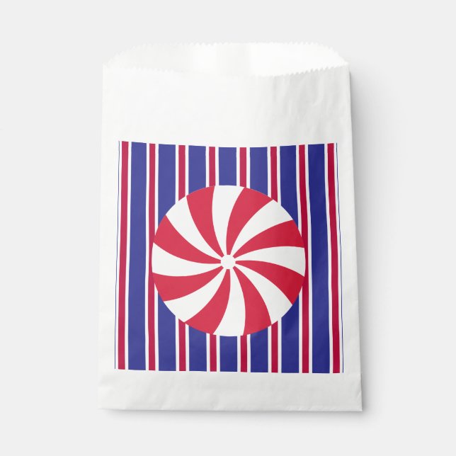 Fun and Fancy Peppermint Candy Favour Bag (Front)