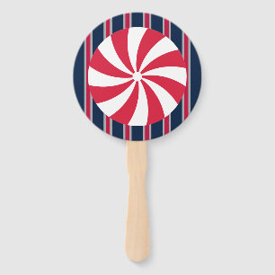 Fun and Fancy Peppermint Candy Hand Fan
