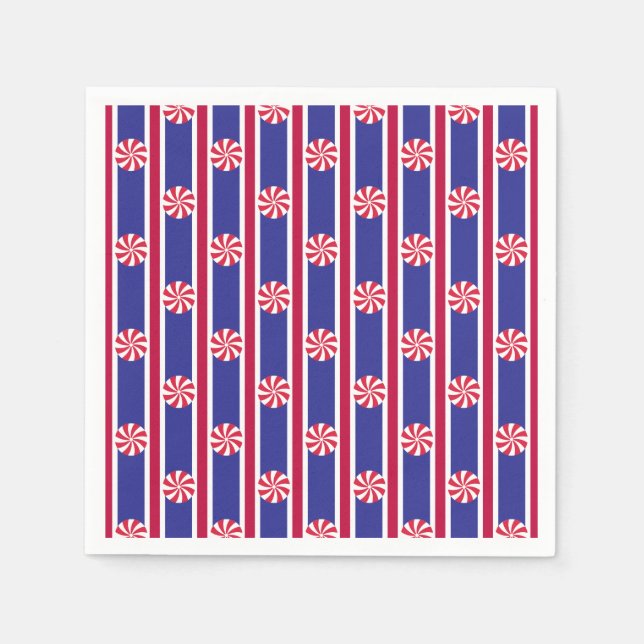 Fun and Fancy Peppermint Candy Napkin (Front)