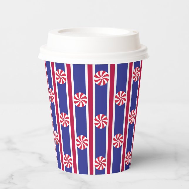 Fun and Fancy Peppermint Candy Paper Cups (Front)