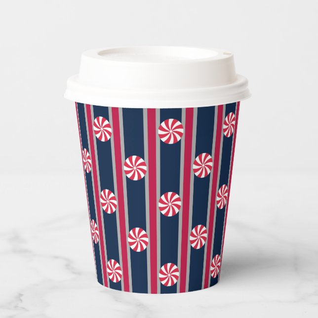 Fun and Fancy Peppermint Candy Paper Cups (Front)
