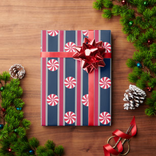 Fun and Fancy Peppermint Candy Wrapping Paper