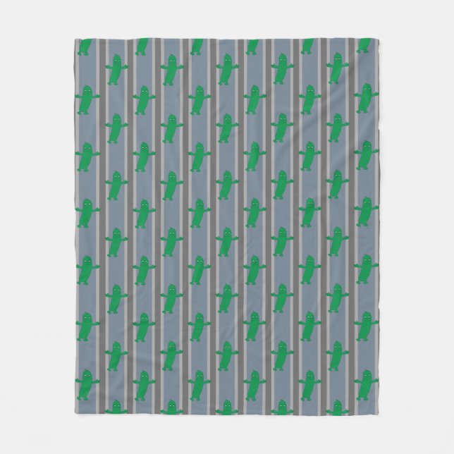 Fun and Fancy Pickle Fleece Blanket (Front)