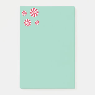 Fun and Fancy Pink Christmas Peppermint Candy Post-it Notes