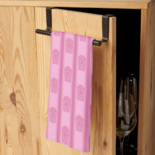 Fun and Fancy Pink Popcorn Tea Towel