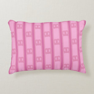 Fun and Fancy Pink Pretzel Decorative Cushion