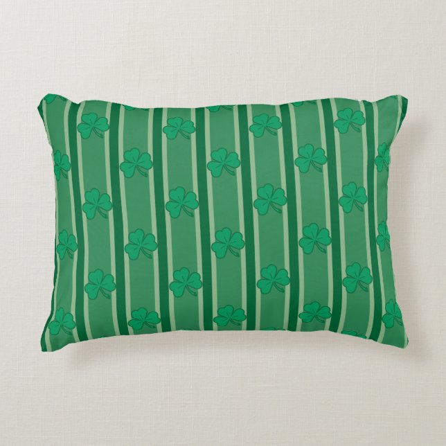 Fun and Fancy Shamrock Decorative Cushion (Front)