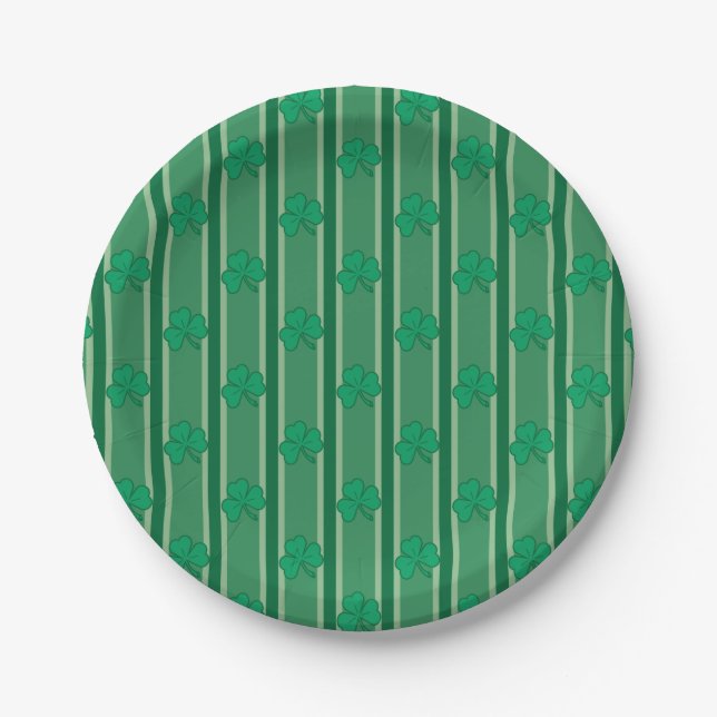 Fun and Fancy Shamrock Paper Plate (Front)