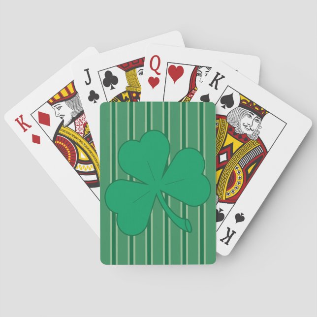 Fun and Fancy Shamrock Playing Cards (Back)