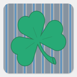 Fun and Fancy Shamrock Square Sticker