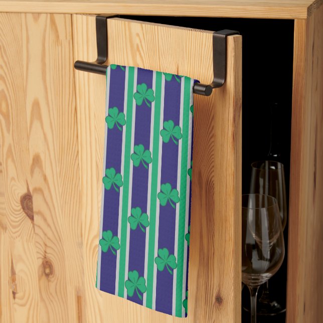 Fun and Fancy Shamrock Tea Towel (Thirds Fold)