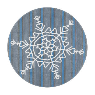 Fun and Fancy Snowflake Cutting Board