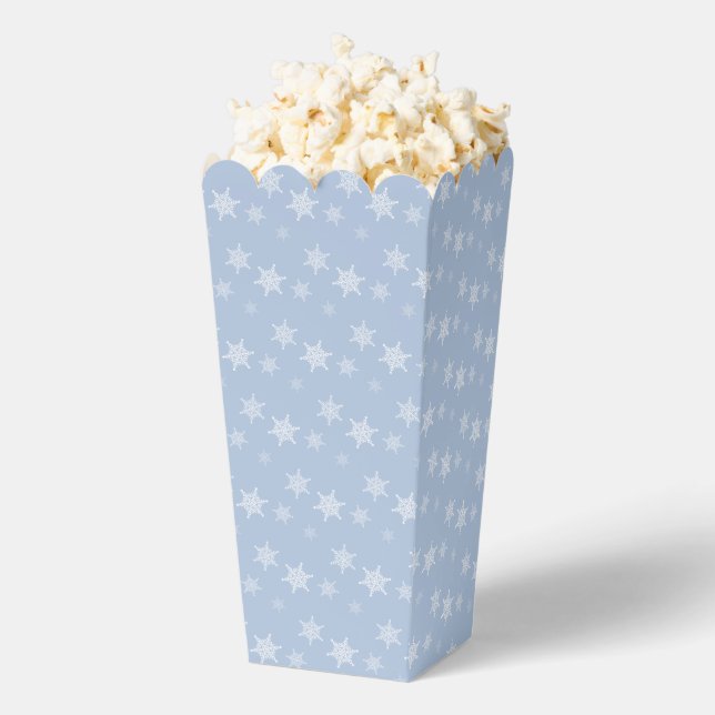 Fun and Fancy Snowflake Popcorn Favour Box (Popped)