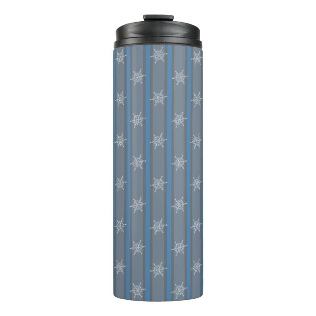 Fun and Fancy Snowflake Thermal Tumbler (Front)