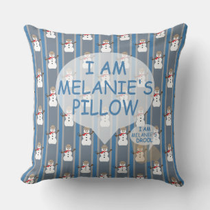 Fun and Fancy Snowman Detective Cushion
