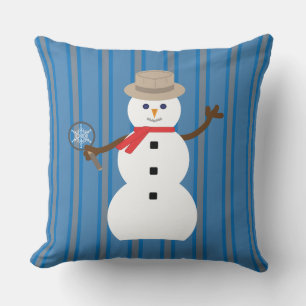 Fun and Fancy Snowman Detective Cushion