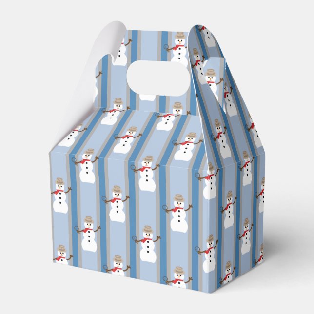Fun and Fancy Snowman Detective Favour Box (Front Side)