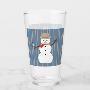 Fun and Fancy Snowman Detective Glass