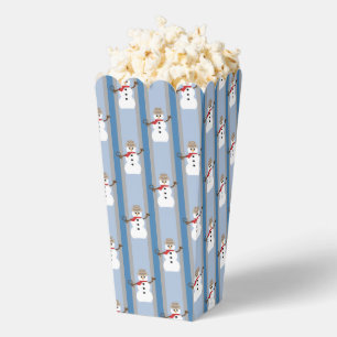 Fun and Fancy Snowman Detective Popcorn Favour Box