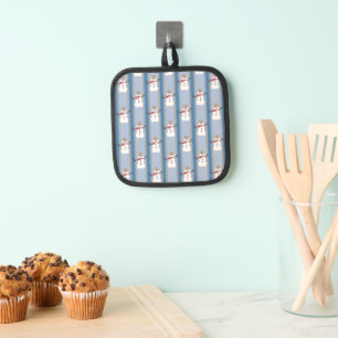 Fun and Fancy Snowman Detective Pot Holder