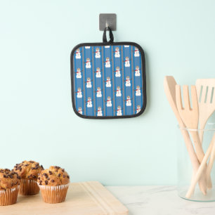 Fun and Fancy Snowman Detective Pot Holder