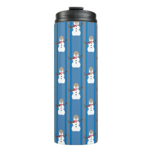 Fun and Fancy Snowman Detective Thermal Tumbler