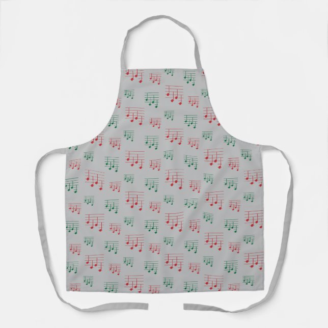 Fun and Fancy Ukulele Tuning Song Music Note Apron (Front)