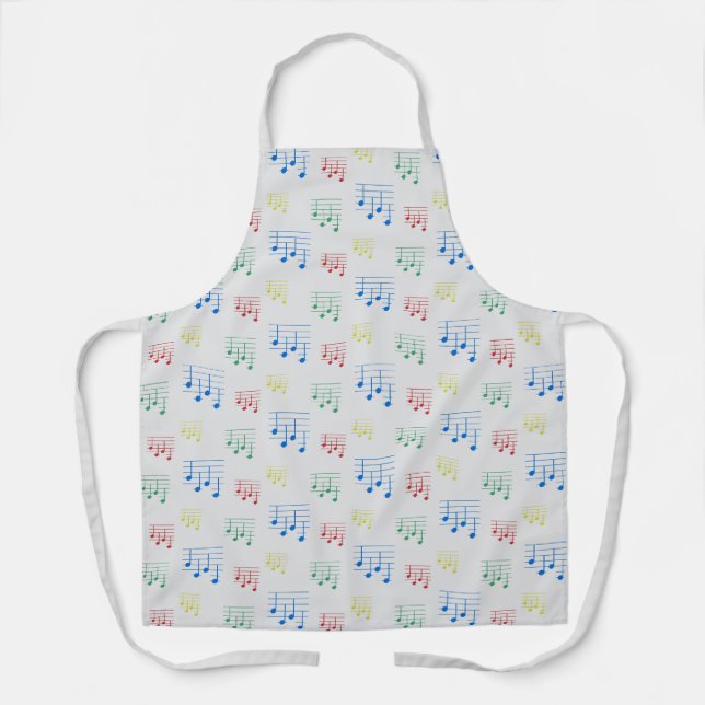 Fun and Fancy Ukulele Tuning Song Music Note Apron (Front)