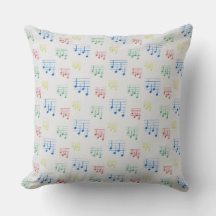 Fun and Fancy Ukulele Tuning Song Music Note Cushion