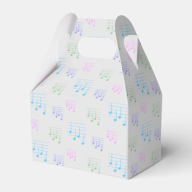 Fun and Fancy Ukulele Tuning Song Music Note Favour Box (Front Side)